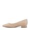 Rockport Tessa Total Motion Cushioned Pointy Women's Ballet Flat - Light Natural Leather - 4