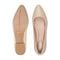 Rockport Tessa Total Motion Cushioned Pointy Women's Ballet Flat - Light Natural Leather - 5