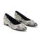 Rockport Women's Tessa Total Motion Pointy Toe Dress Flats - Black Snake Print - 2