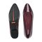 Rockport Women's Tessa Total Motion Pointy Toe Dress Flats - Dark Red Croco Patent - 5
