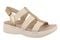 Vionic Sabrina Women's Wedge Sandals | Adjustable Straps & Arch Support - Gold - Angle main