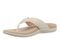 Vionic Tava Orthotic Thong Sandal - Women's Sandal - Cream - Left angle