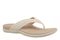 Vionic Tava Orthotic Thong Sandal - Women's Sandal - Cream - Angle main