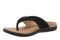 Vionic Tava Orthotic Thong Sandal - Women's Sandal - Black - Left angle
