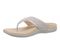 Vionic Tava Orthotic Thong Sandal - Women's Sandal - Opal Grey - Left angle