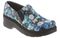 Klogs Naples Unisex Clog - Blue Flower Patent - angle