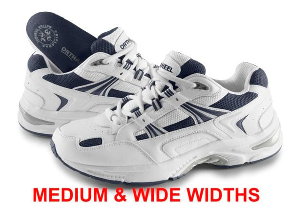 Orthaheel Walker Men's Plantar Fasciitis Shoe - White / Navy