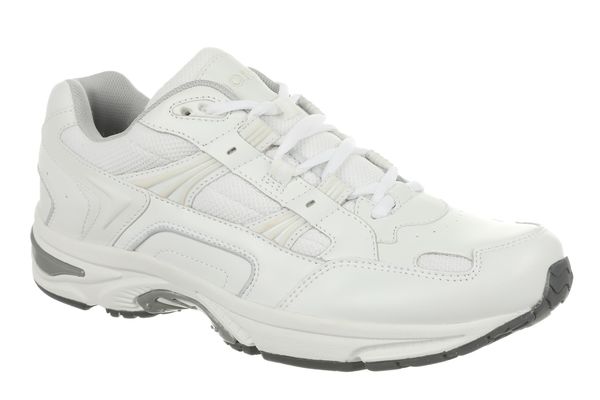 Vionic Walker Men's Plantar Fasciitis Shoe - White - Orthaheel -  Vionic Walker Mens White / White 1