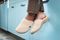 Orthaheel Gemma Shown on Feet - Lifestyle