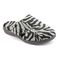 Vionic Gemma - Orthaheel Orthotic Slipper - Dk Grey Zebra