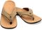 Spenco Yumi Men's Orthotic Flip Flops - Straw / Java / Cork