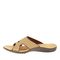Spenco Kholo Women's Orthotic Slide Sandals - Straw /Java/Cork