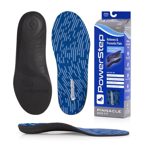 PowerStep Pinnacle Wide Fit Neutral Arch Orthotic Insoles - Black - Product View - 1