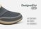 Orthofeet Charlotte Orthotic Comfort Women's Slippers - Gray - Feature Detail - 5
