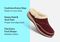Orthofeet Charlotte Orthotic Comfort Women's Slippers - Bordeaux - Comfort Benefits - 3