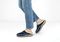 Orthofeet Charlotte Orthotic Comfort Women's Slippers - Sapphire - Lifestyle View - 2