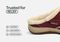 Orthofeet Charlotte Orthotic Comfort Women's Slippers - Bordeaux - Feature Detail - 4