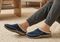 Orthofeet Charlotte Orthotic Comfort Women's Slippers - Sapphire - Lifestyle View - 8