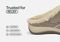 Orthofeet Charlotte Orthotic Comfort Women's Slippers - Taupe - Feature Detail - 4