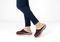 Orthofeet Charlotte Orthotic Comfort Women's Slippers - Bordeaux - Lifestyle View - 2