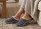 Orthofeet Charlotte Orthotic Comfort Women's Slippers - Gray - Lifestyle View - 8
