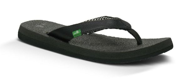 Sanuk Yoga Mat - Cushioned Sandals - Women's - Ebony Black