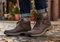 Orthofeet Highline Supportive Comfort and Arch Support Men's Boots - Dark Brown - Lifestyle View - 8