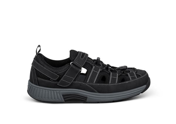 Orthofeet Clearwater Supportive Men's Sandals - Black - Product View - 1