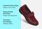Orthofeet Chelsea Supportive Comfort Women's Dress - Dark Cherry - Comfort Benefits - 3
