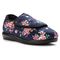 Propet Cush N Foot Women's Hook & Loop Slip-ons - Navy Blossom - Angle