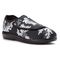 Propet Cush N Foot Women's Hook & Loop Slip-ons - Black Floral - Angle