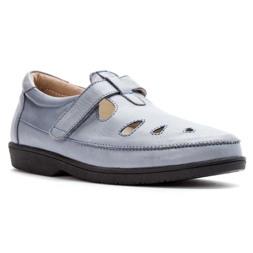 Propet Ladybug Women's Hook & Loop Loafers - Denim - Angle