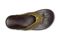OluKai Mea Ola Men's Leather Beach Sandals - Hunter / Dark Java - Top