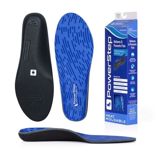 PowerStep Heat Moldable Insoles - Black - Sole View - 1