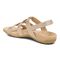 Vionic Amber - Women's Adjustable Slide Sandal - Orthaheel - Rose Gold Met Linen - Back angle