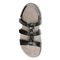 Vionic Amber - Women's Adjustable Slide Sandal - Orthaheel - Black Snake - 3 top view