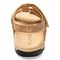 Vionic Amber - Women's Adjustable Slide Sandal - Orthaheel - Gold Cork - 5 back view