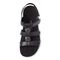 Vionic Amber - Women's Adjustable Slide Sandal - Orthaheel - Black Crocodile - 3 top view