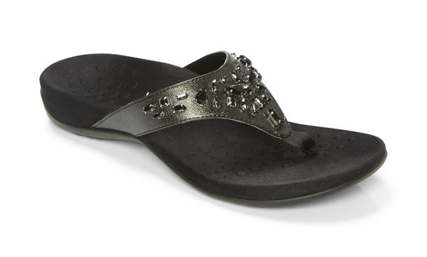 Vionic Pearl - Women's Orthaheel Sandals - Black