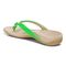 Vionic Bella - Women's Orthotic Thong Sandals - Electric Green Croc - Back angle