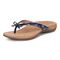 Vionic Bella - Women's Orthotic Thong Sandals - Navy Poppy - Left angle