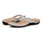 Vionic Bella - Women's Orthotic Thong Sandals - Aluminum Met - pair left angle