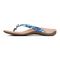 Vionic Bella - Women's Orthotic Thong Sandals - Blue Palm - 2 left view
