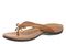 Vionic Bella - Women's Orthotic Thong Sandals - Light Brown - Left angle