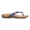 Vionic Bella - Women's Orthotic Thong Sandals - Navy Poppy - Right side