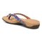 Vionic Bella - Women's Orthotic Thong Sandals - Royal Blue Tropical - Back angle