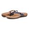 Vionic Bella - Women's Orthotic Thong Sandals - Navy Poppy - pair left angle