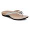 Vionic Bella - Women's Orthotic Thong Sandals - Aluminum Met - Angle main