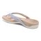 Vionic Bella - Women's Orthotic Thong Sandals - White Tile Patent - Back angle