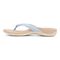 Vionic Bella - Women's Orthotic Thong Sandals - Skyway Blue - Left Side